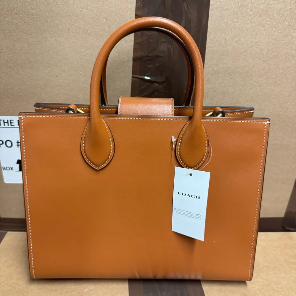 Coach Ace Leather Tote Bag 26 - Burnished Amber - Picture 7 of 11
